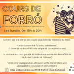 Cours hebdomadaire de forró
